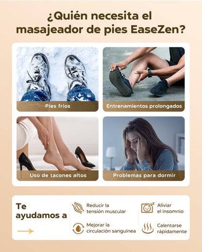 EaseZen Masajeador de Pies Shiatsu con Calor, Masajeador de Pies para Relajación con Mando a Distancia y Pantalla LCD, Regalo Perfecto para Ellos/Ellas/Madres/Padres, Adecuado hasta la Talla 48