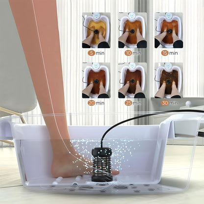Spa De Pie Iónico En La Desintoxicación Del Hogar Y Limpieza, 2.0 Máquina De Baño De Pie De Desintoxicación Con Cuenca De Bañera, Desintoxicación Del Cuerpo Relajado Y Aliviado
