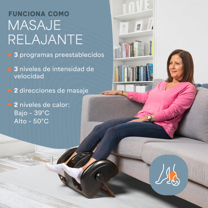LifePro Eléctrico Shiatsu – Masajeador de Pies con Calor y Compresión para Fascitis Plantar y Piernas Cansadas – Masajeador Pies Profesional para Casa