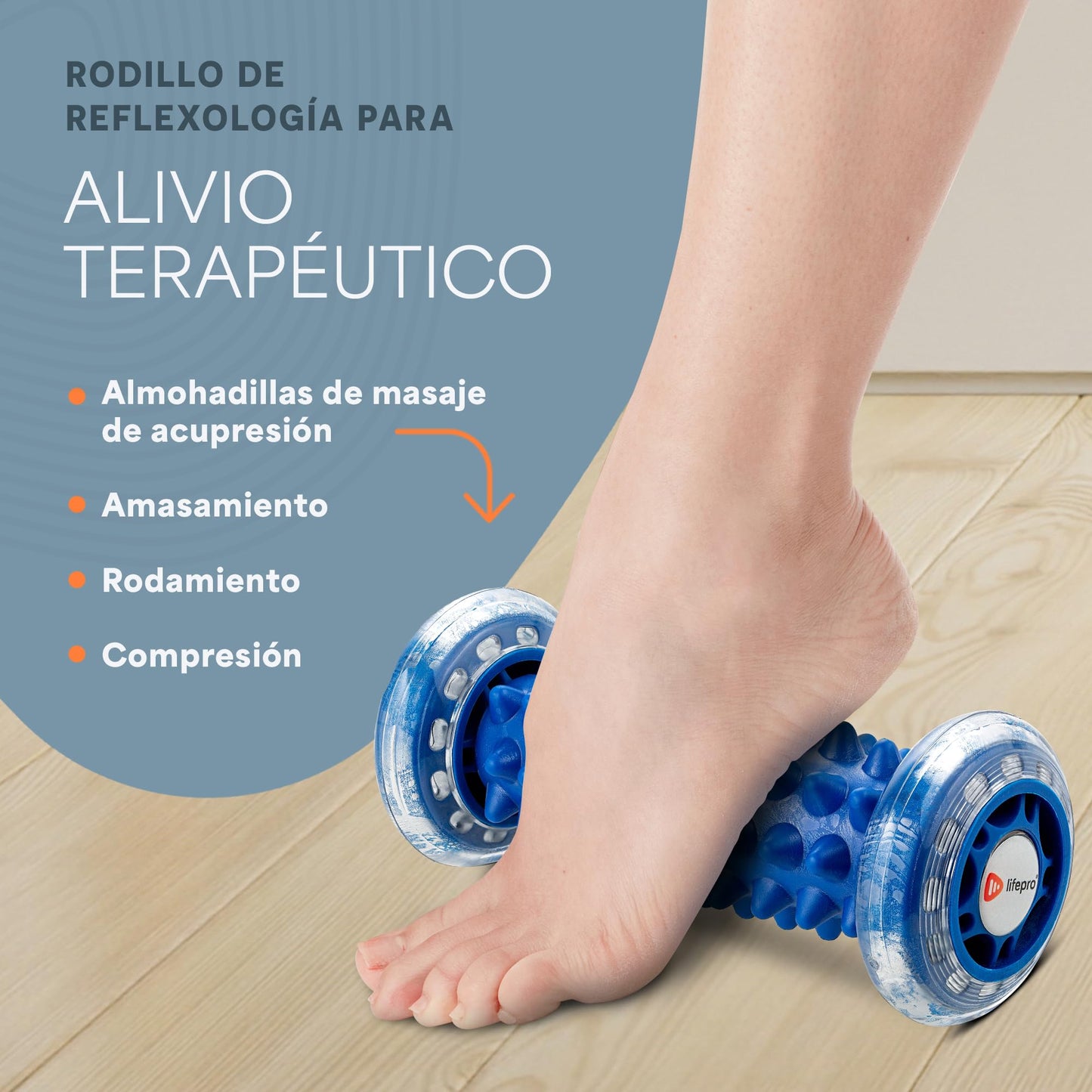 LifePro Eléctrico Shiatsu – Masajeador de Pies con Calor y Compresión para Fascitis Plantar y Piernas Cansadas – Masajeador Pies Profesional para Casa
